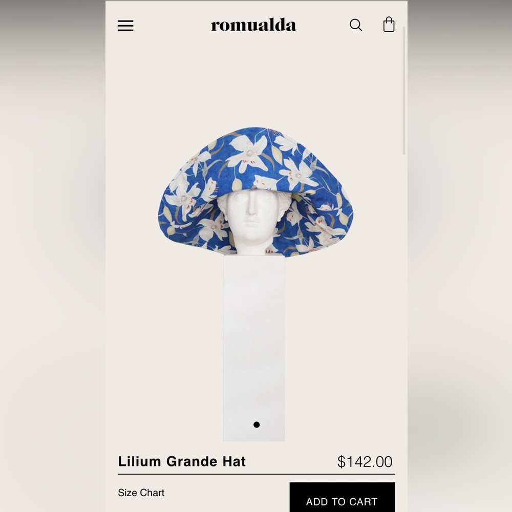 Romualda Lillium Blue Gran Hat